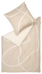 Produktbild von Satin-Bettwäsche Musterring                 beige
     | Möbel Inhofer