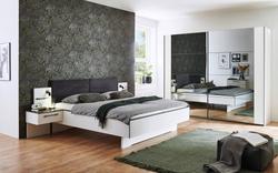 Produktbild von Schlafzimmer ca. 209 x 100 x 187 cm rauch ORANGE                 weiß
     | Möbel Inhofer
