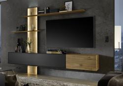 Produktbild von Anbauwand Musterring                 Holz
                    schwarz
     | Möbel Inhofer