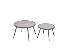 Produktbild von Gartentisch                 Kunststoff
                    grau
    ca. 60 x 40 x 60 cm 
| Möbel Inhofer