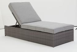 Produktbild von Loungeliege                 Kunststoff
                    grau
    ca. 197 x 77 x 31 cm 
| Möbel Inhofer