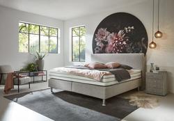 Produktbild von Boxspringbett ca. 200 x 125 x 180 cm Systempolster Sleep                 grau
     | Möbel Inhofer