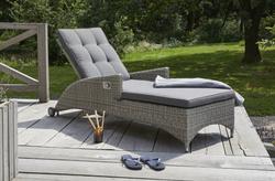 Produktbild von Loungeliege                 Kunststoff
                    grau
    ca. 183 x 95 x 68 cm 
| Möbel Inhofer