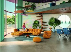 Produktbild von Polstergarnitur                 Polyester
                    orange
        Bretz | Möbel Inhofer