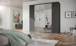 Produktbild von Drehtürenschrank ca. 251 x 226 x 64 cm Vito                 grau
     | Möbel Inhofer