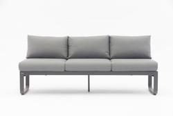 Produktbild von Loungeliege                 Textil
                    grau
    ca. 207 x 70 x 82 cm 
| Möbel Inhofer