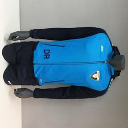 Produktbild von Jako Kapuzenjacke, 140, blau/marine/neongelb Mit Initialen