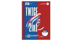 Produktbild von Collegeblock Twice A4 50 Blatt kariert - 30 Blatt liniert