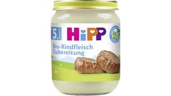Produktbild von HiPP (Fleisch-)Zubereitungen - Bio-Rindfleisch-Zubereitung