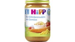 Produktbild von HiPP Menüs ab 8.Monat - Bio-Schinkennudeln mit Gemüse