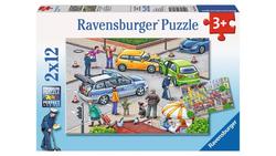 Produktbild von Ravensburger Puzzle - Mit Blaulicht unterwegs, 2 x 12 Teile