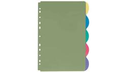 Produktbild von VELOFLEX Register A4 blanco 5teilig PP