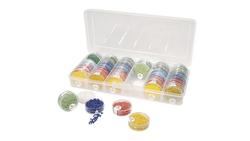 Produktbild von Rayher - AUFBEWAHRUNGSBOX FÜR ROCAILLESDÖSCHEN 27X12X5CM FÜR 36 DÖSCHEN 39215000