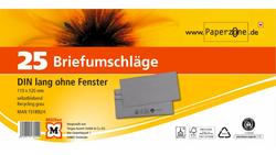 Produktbild von PAPERZONE Briefumschlag DIN lang selbstklebend recycling-grau