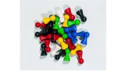 Produktbild von Weible Spiele - Halmakegel Holz 6 Farben sortiert, 12 Stück