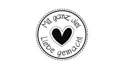 Produktbild von Rayher Stempel "Mit Liebe" 3 cm