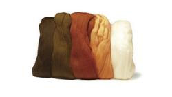 Produktbild von Rayher - MERINO-KAMMZUG,SUPERFEIN 19MIC 5X10G BRAUN-TÖNE 5365400