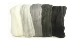 Produktbild von Rayher - MERINO-KAMMZUG,SUPERFEIN 19MIC 5X10G SCHWARZ-WEISS-GRAU-TÖNE 5364900