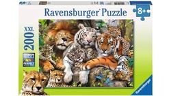 Produktbild von Ravensburger Puzzle - Schmusende Raubkatzen, 200 XXL-Teile