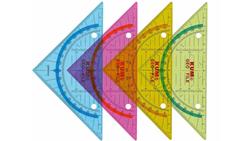Produktbild von KUM Geodreieck zum Abheften sortiert