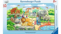 Produktbild von Ravensburger Puzzle - Rahmenpuzzle - Ausflug in den Zoo, 15 Teile
