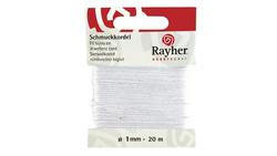 Produktbild von Rayher - SCHMUCKKORDEL WEISS 1MM/20M 8947302