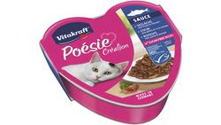 Produktbild von Vitakraft Katzennassfutter Poésie® + Seelachs mit Pasta & Tomate in Sauce