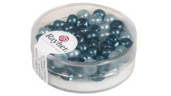 Produktbild von Rayher - ROCAILLESMIX M.GROSSLOCH 5,5MM TÜRKIS 80ST. DOSE 14799404