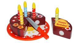 Produktbild von Tanner - Geburtstagstorte aus Holz mit Holzmesser zum Schneiden