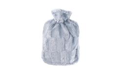 Produktbild von Hugo Frosch Wärmflasche Klassik mit Bezug in Tierfelloptik grau