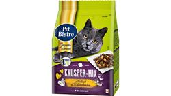 Produktbild von Pet Bistro Katzentrockenfutter Knusper-Mix mit Geflügel und Rind 800g