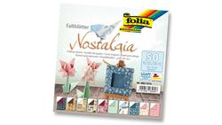 Produktbild von folia Faltblätter Nostalgia 50 Blatt 15 x 15 cm