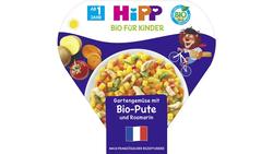 Produktbild von HiPP Kinder-Bio-Teller aus aller Welt - Gartengemüse mit Pute und Rosmarin