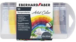 Produktbild von Eberhard Faber Temperafarben-Set 10er-Kunststoffbox