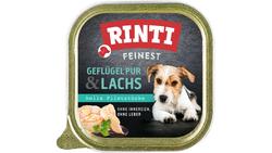 Produktbild von RINTI Hundenassfutter Feinest Geflügel Pur & Lachs