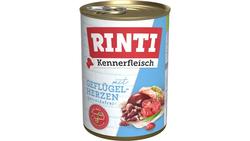Produktbild von RINTI Hundenassfutter Kennerfleisch Geflügelherzen
