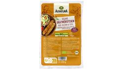 Produktbild von Alnatura Bratwürstchen vegan (haltbar)