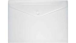 Produktbild von Aktenhülle mit Druckknopf PP A4 transparent weiss