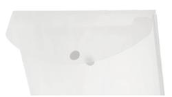 Produktbild von Aktenhülle mit Druckknopf PP DL transparent farblich sortiert