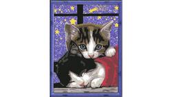 Produktbild von Ravensburger Beschäftigung - Malen nach Zahlen mit farbigen Motivlinien - Kuschelnde Kätzchen