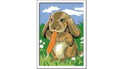 Produktbild von Ravensburger Beschäftigung - Malen nach Zahlen mit farbigen Motivlinien - Knuddelhäschen