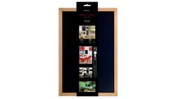 Produktbild von Securit Wandtafel 40X60,Teak inkl. 1 Stift