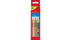 Produktbild von FABER-CASTELL Farbstift  Jumbo 5er-Etui NEON