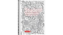 Produktbild von BRUNNEN Collegeblock Student ZENart Floral A4, kariert, Lin. 28