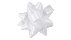 Produktbild von PRÄSENT Polybandrosette weiss