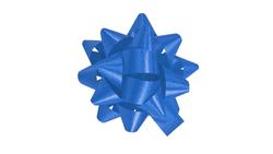 Produktbild von PRÄSENT Polybandrosette royalblau