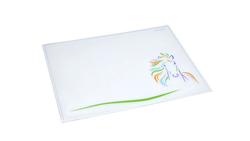 Produktbild von Läufer Schreibunterlage Durella Emotion Pferd bunt 40x53cm transparent klar