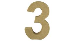 Produktbild von Rayher Pappmasche Zahl 3