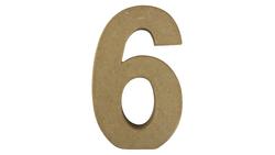 Produktbild von Rayher Pappmasche Zahl 6