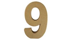 Produktbild von Rayher Pappmasche Zahl 9